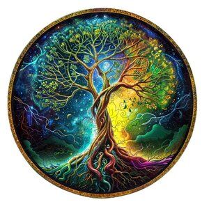 Aurora Tree of Life wooden jigsaw puzzle